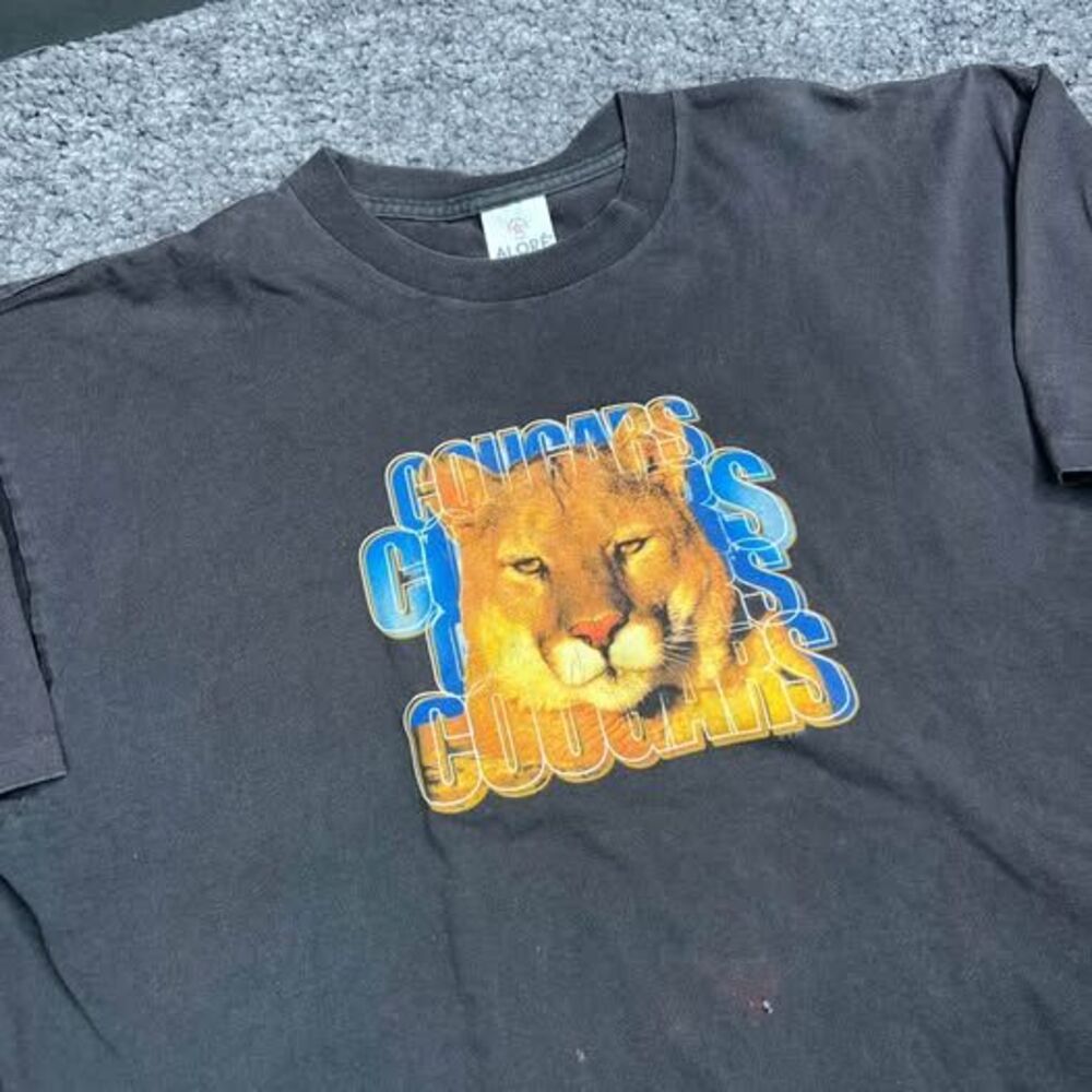 Vintage BYU COUGARS shirt Single Stitch 2XL